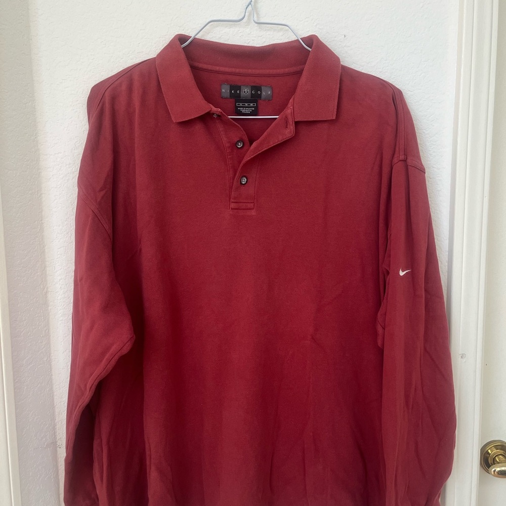 Nike Men's Polo Shirt in Deep Red